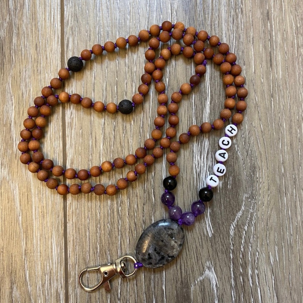 Teacher Mala Necklace Lanyard